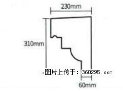 产品分解图型 - 檐口线，型号：SX311-YK-3，规格：230x310mm(3) - 贵港三象EPS建材 gg.sx311.cc
